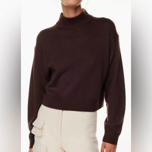 Wilfred Free Harper Sweater in Rich Mocha Brown size S
